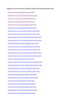  Imran Series Complete List