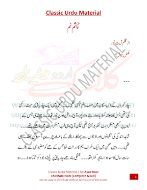Chasham Nam Complete Novel 