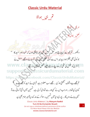 Tum hi ho … complete novel  