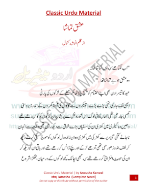 ishq tamasha novel 