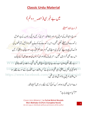 Mein Bekhabar Si Part Two Last Episode Complete Novel 