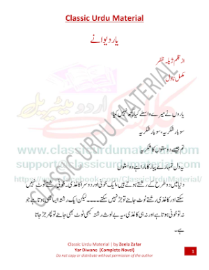 yar diwane novel 