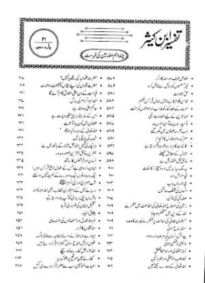 Tafseer Ibn-e-Kaseer Part 21