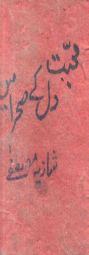 Mohabbat Dil Kay Sehra Mein